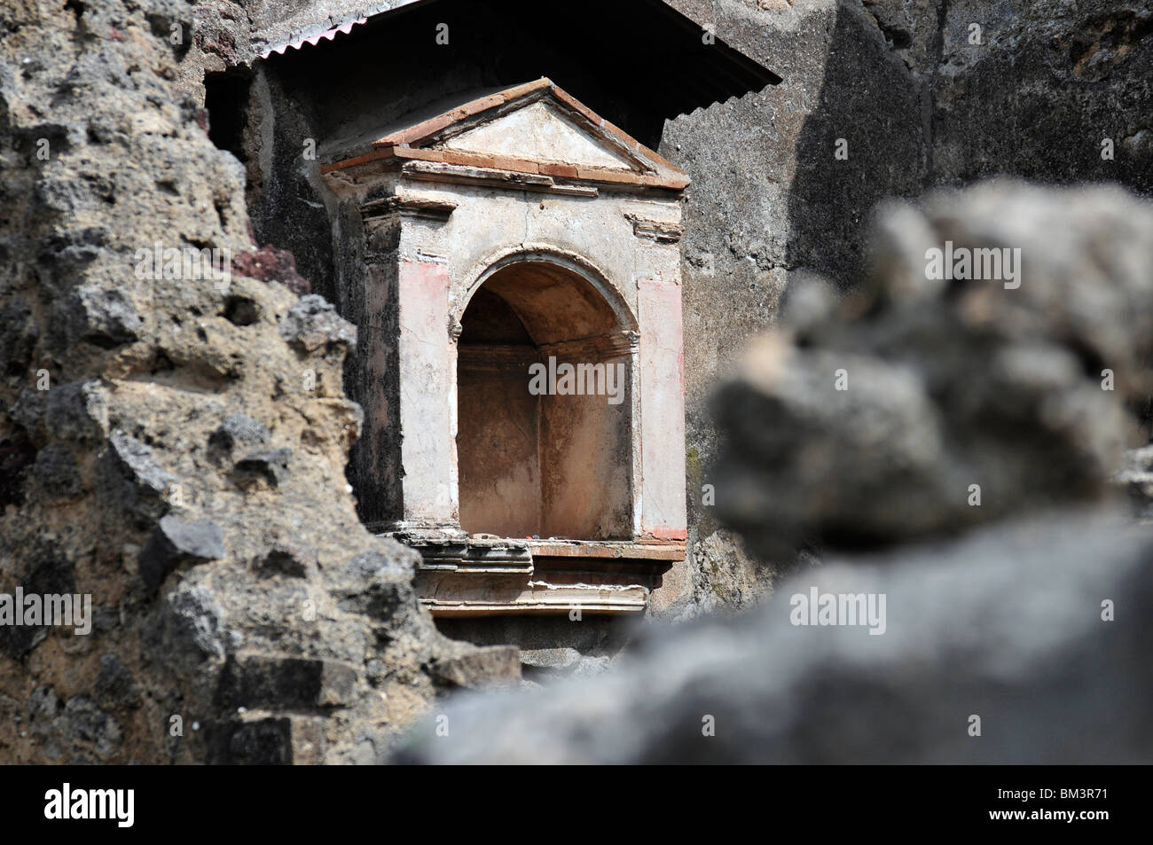 Haushalt Schrein bekannt als ein Lalarium an Pompeji-Italien  Stockfotografie - Alamy