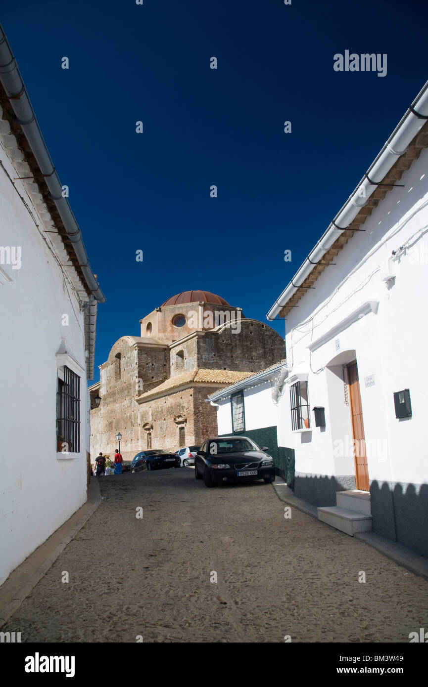 El Monumento Kirche, Stadt Castaño del Robledo, Provinz Huelva, Andalusien, Spanien Stockfoto