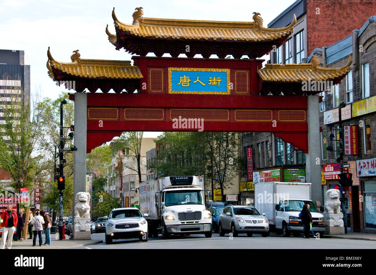 Chinatown Montreal Kanada Stockfoto