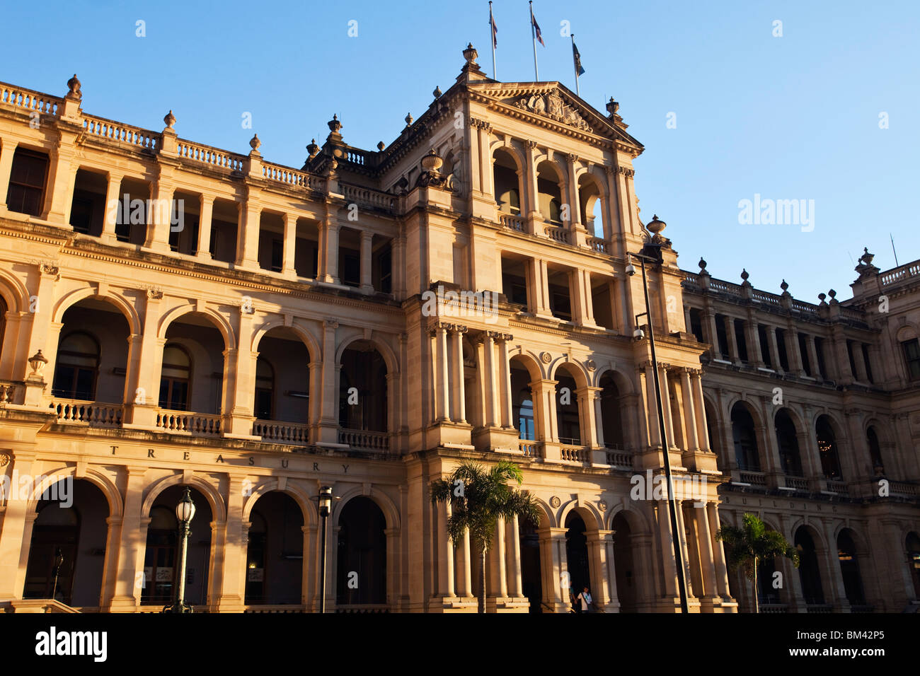 Das Finanzministerium Gebäude, das Conrad Treasury Casino. Brisbane, Queensland, Australien Stockfoto