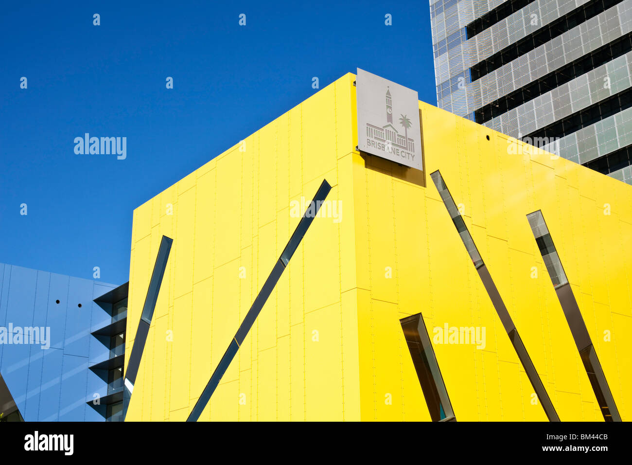 Brisbane-Square-Bibliothek auf der George Street. Brisbane, Queensland, Australien Stockfoto