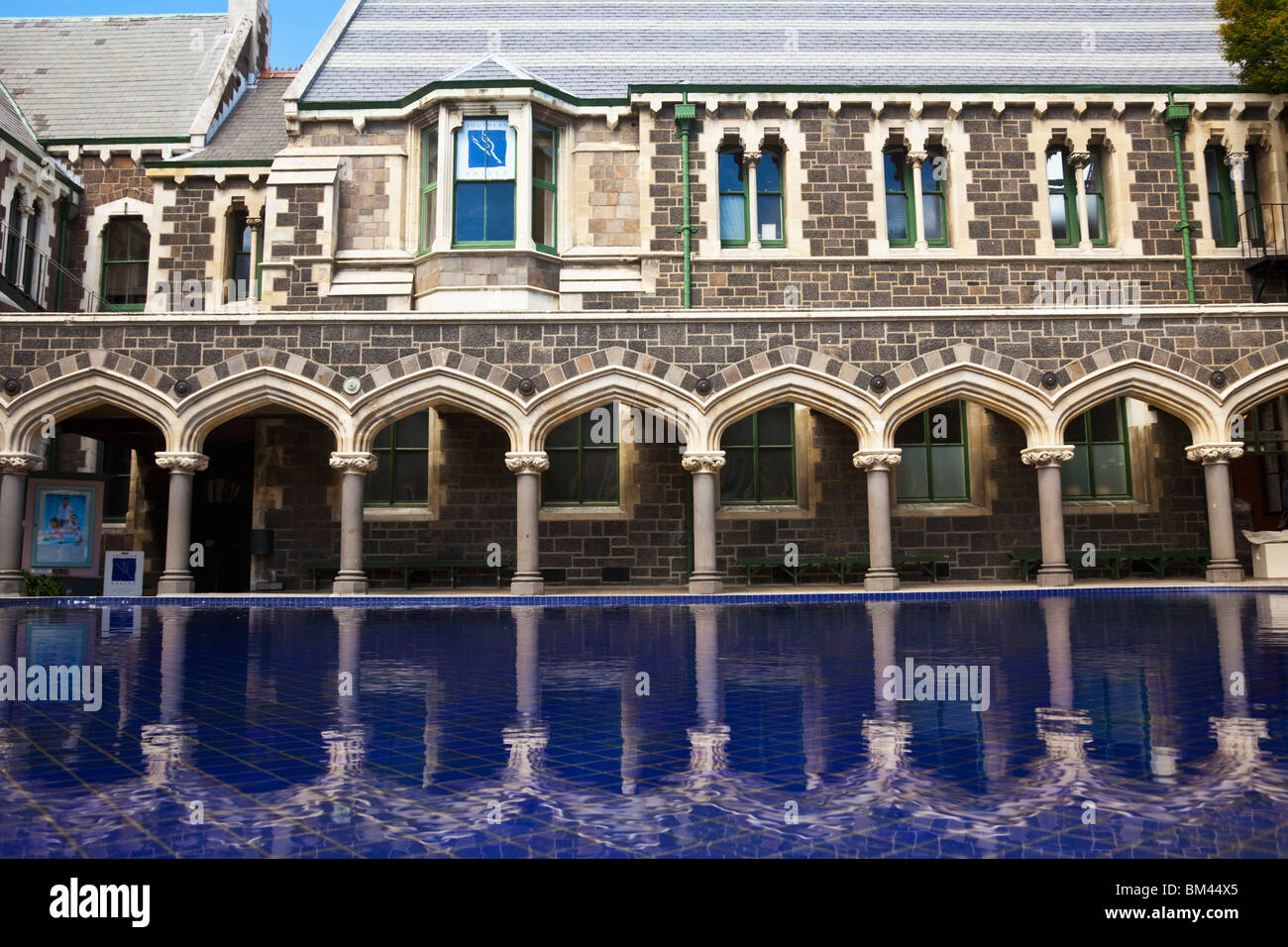 Das Arts Centre, früher die Canterbury College. Christchurch, Canterbury, Südinsel, Neuseeland Stockfoto