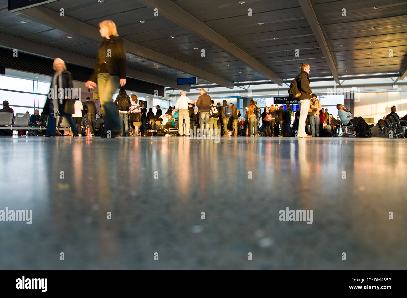 Flughafen Abflug-lounge Stockfoto