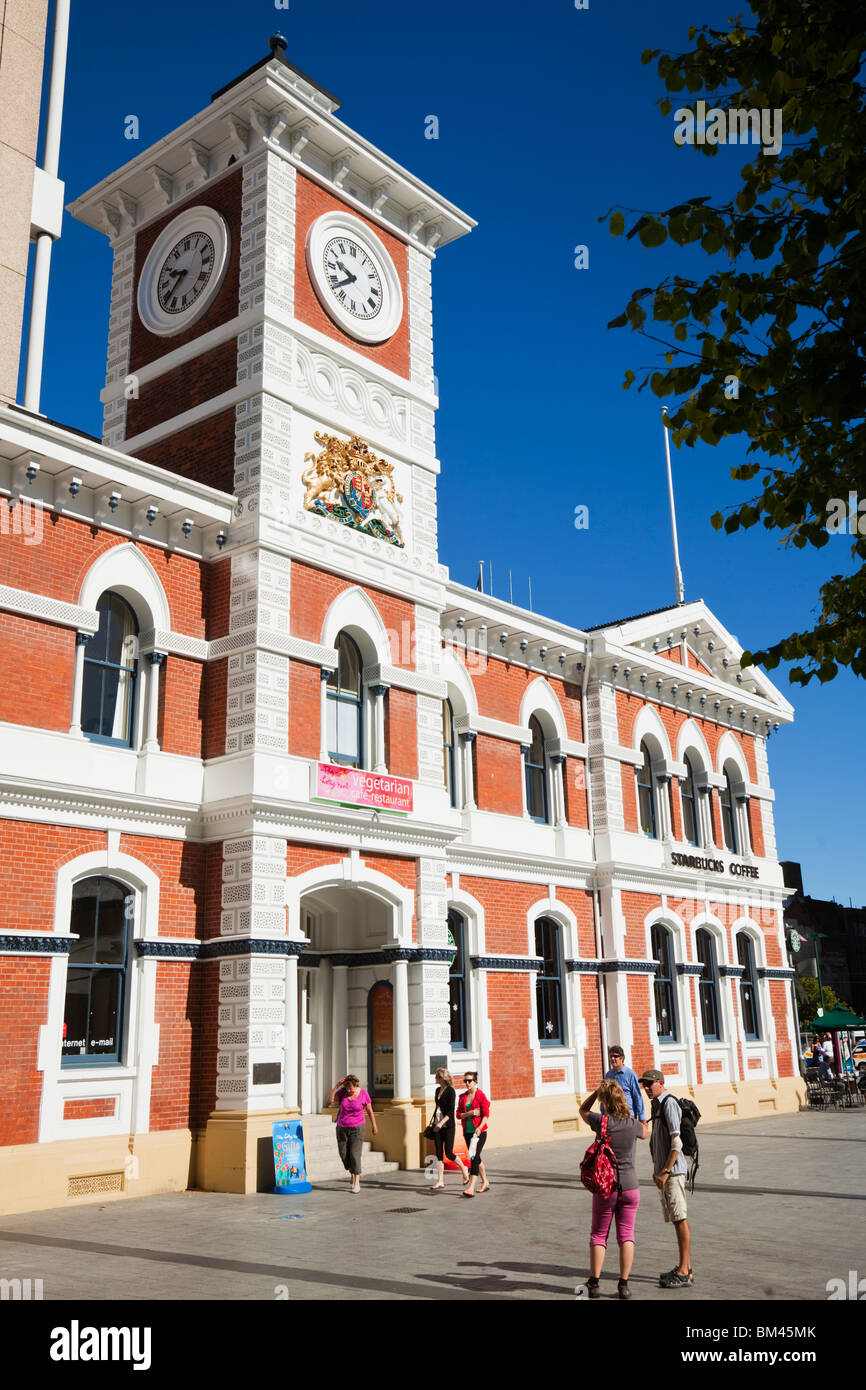 Das Old Post Office Gebäude, jetzt das Christchurch-Besucherzentrum. Christchurch, Canterbury, Südinsel, Neuseeland Stockfoto
