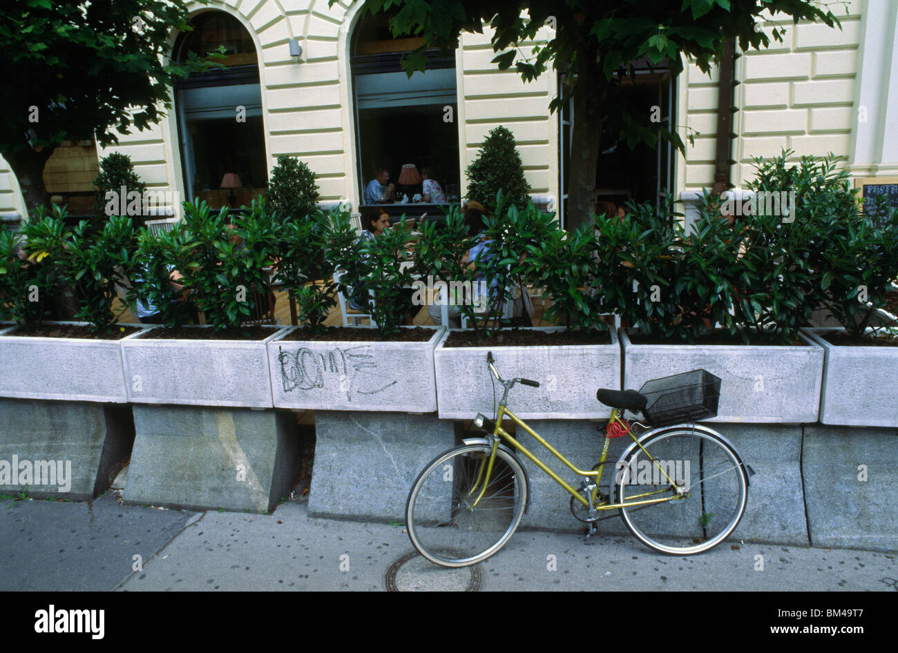 Ljubljana, Slowenien, Juni 2009 - Fahrrad. Stockfoto