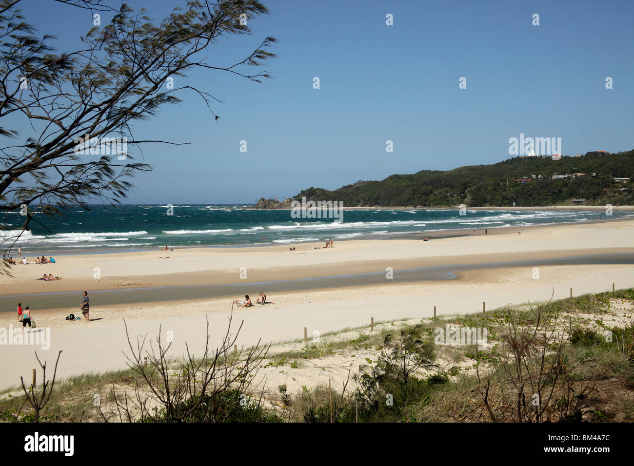 der Strand in Byron Bay, New South Wales, Australien Stockfoto