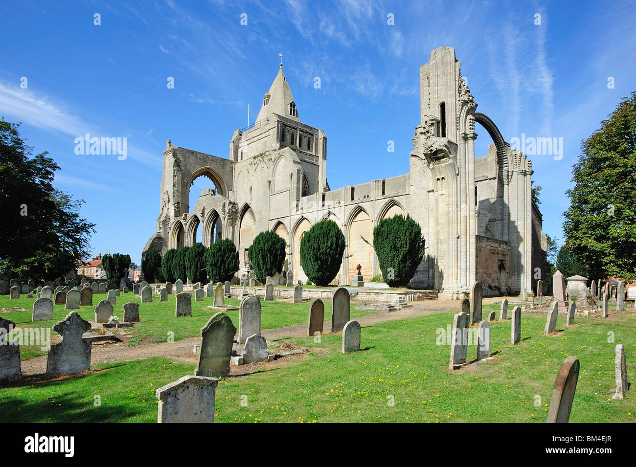 Crowland Lincolnshire Abteikirche gesegnet Jungfrau Maria UK Stockfoto