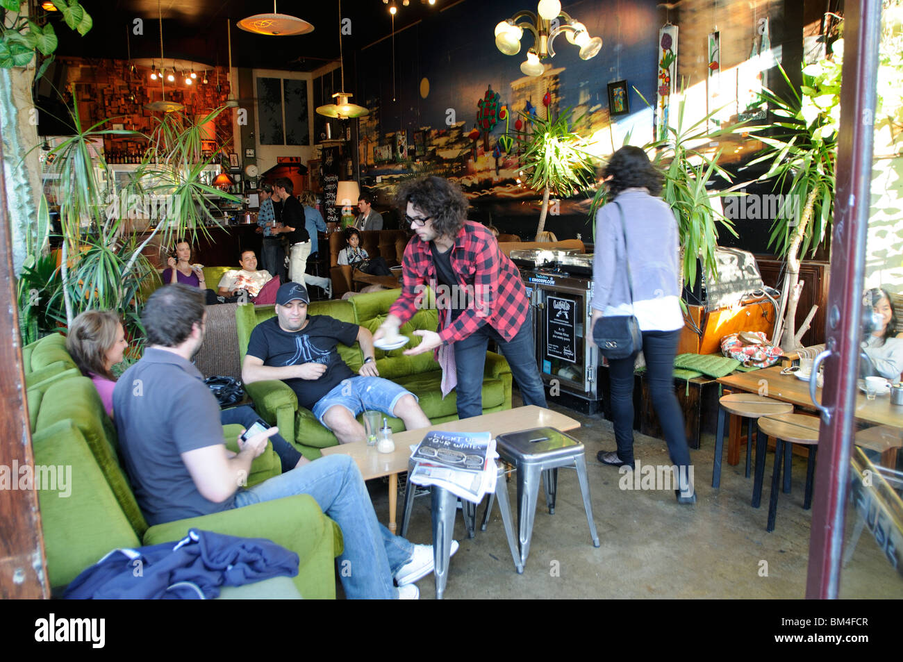 Brunswick Street, Fitzroy, Melbourne Australien Stockfoto