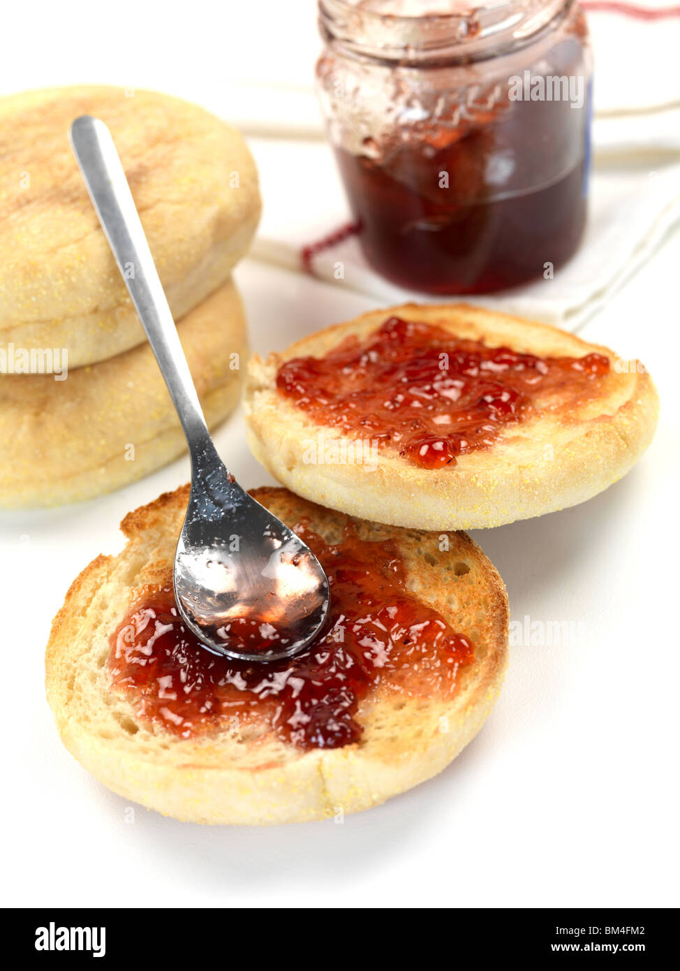 Englisches Frühstück muffins Stockfoto