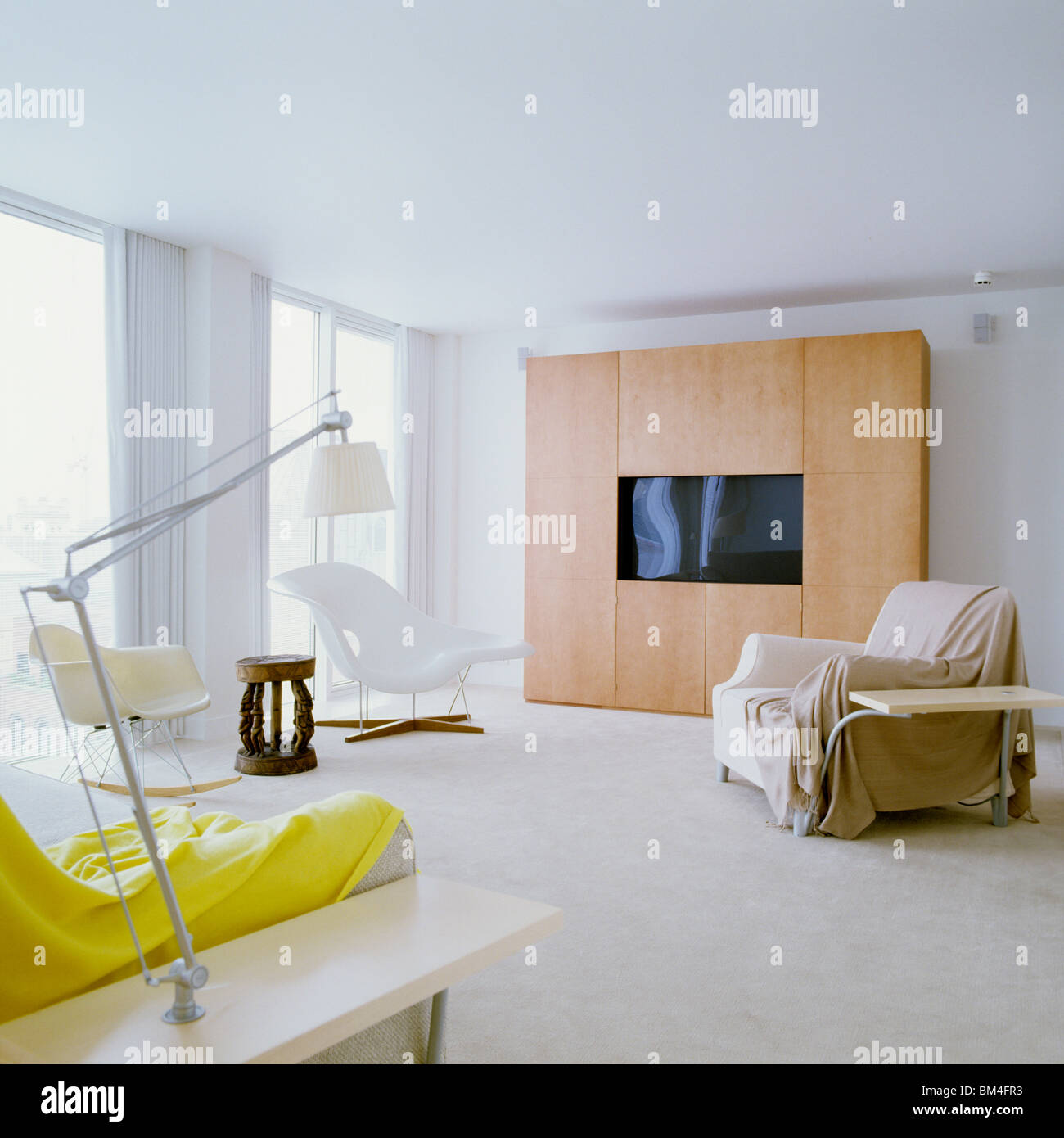 Hotel-Suite, entworfen von Philippe Starck, St Martins Lane Hotel, London Stockfoto