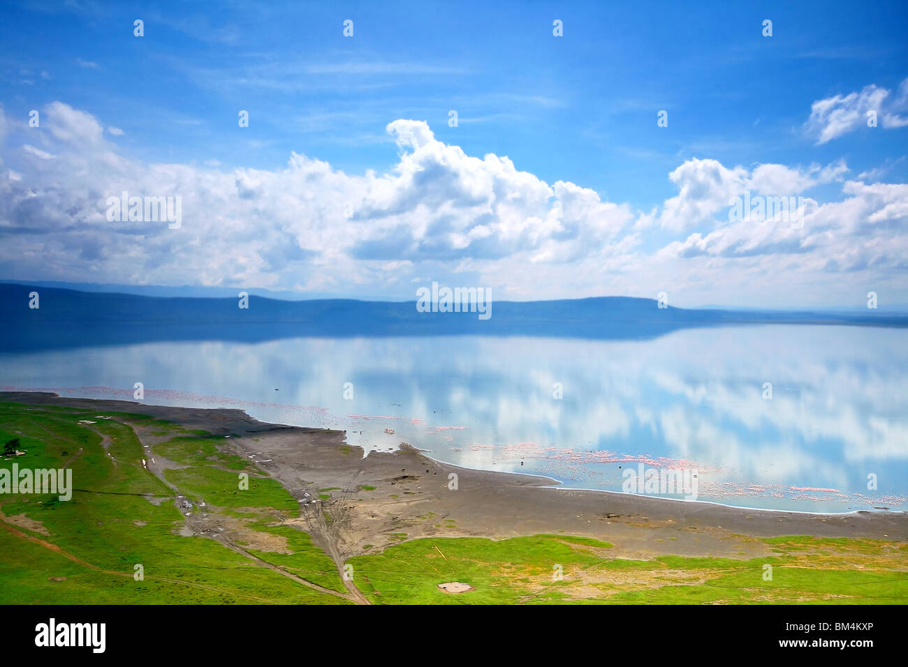 Friedliche Aussicht auf den Lake Nakuru. Afrika. Kenia Stockfoto