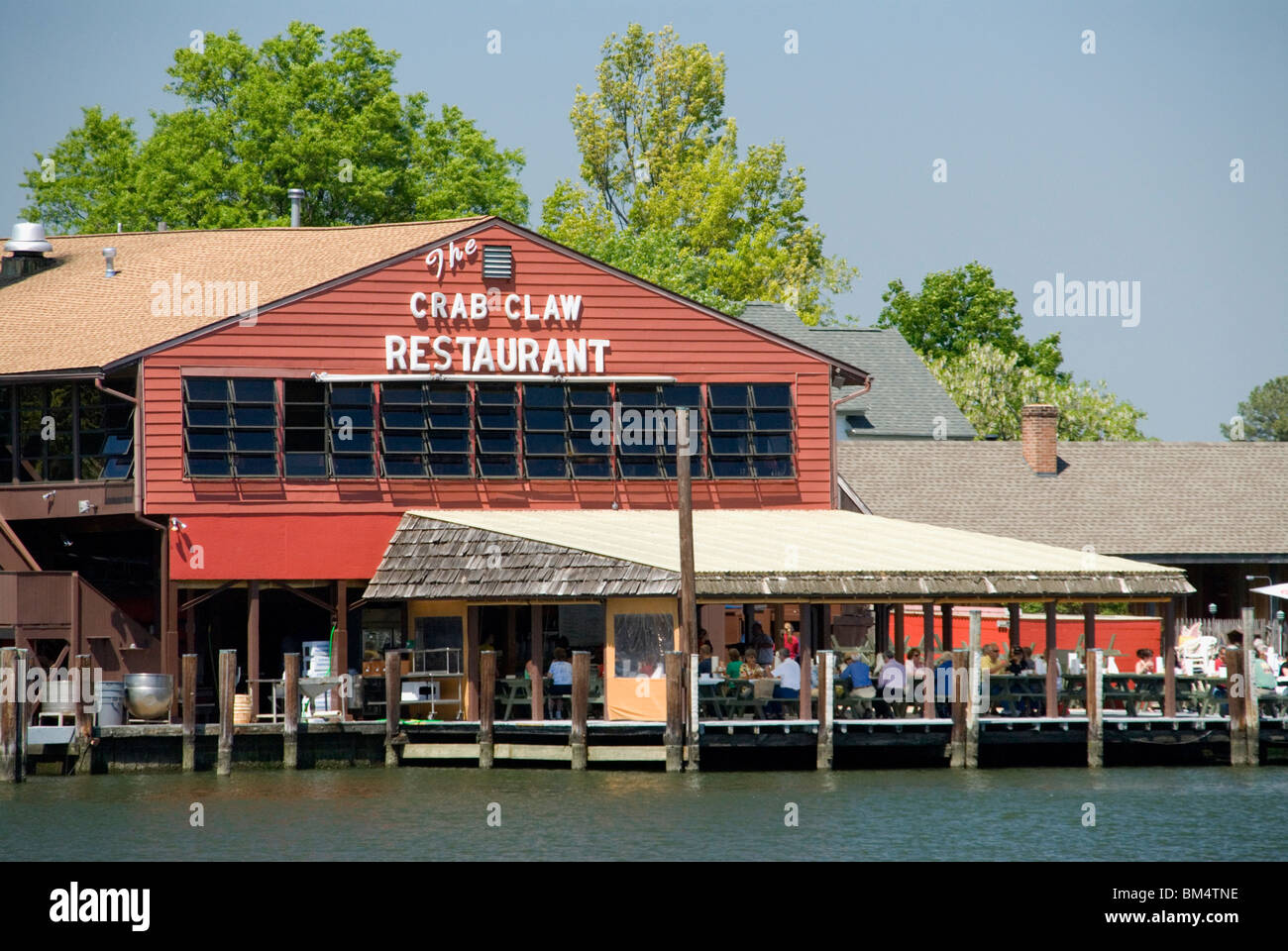 American Diner Essen Chesapeake Bay Krebse in The Crab Claw Restaurant St Michaels Chesapeake