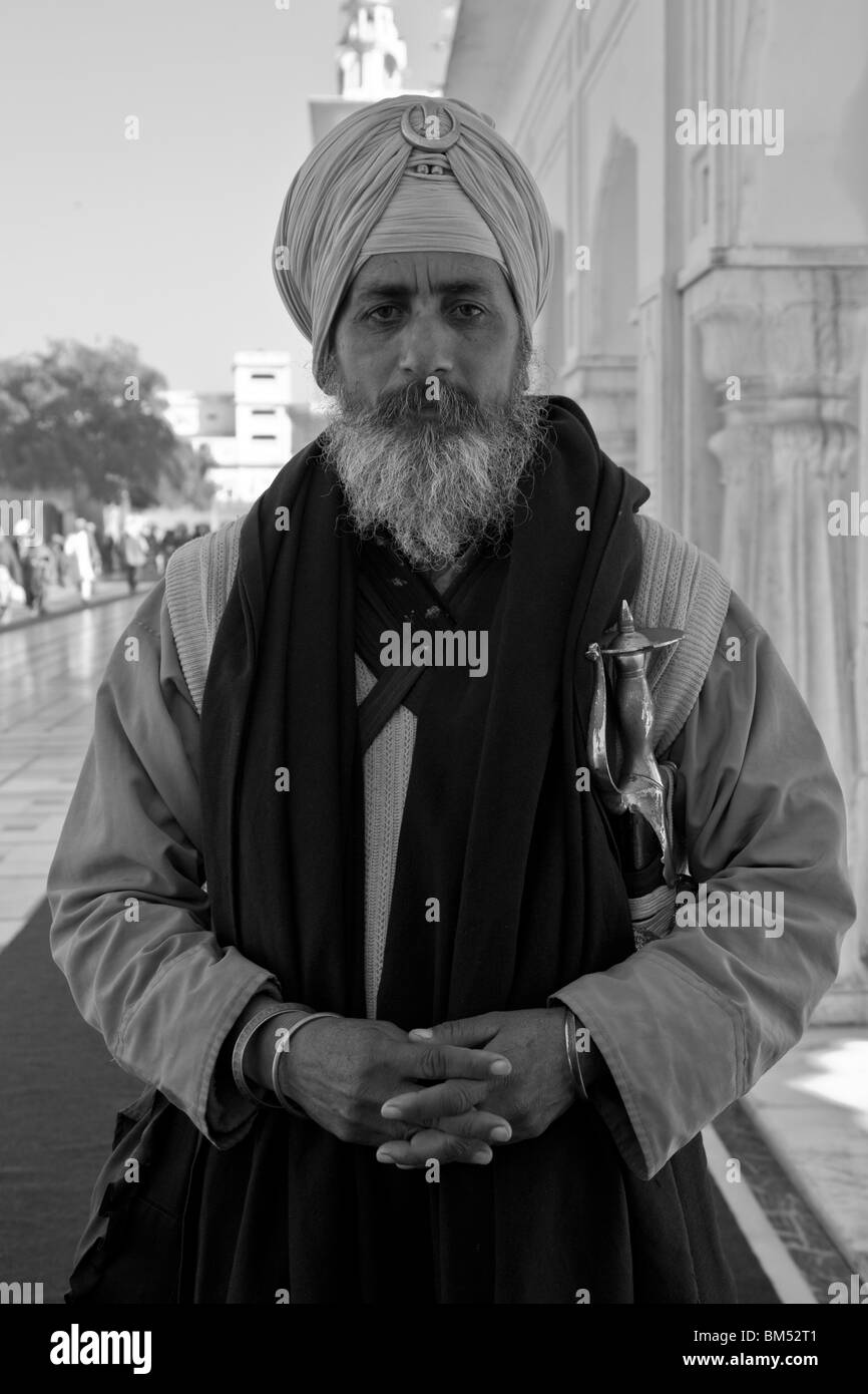 Sikh-Pilger, goldenen Tempel von Amritsar Stockfoto