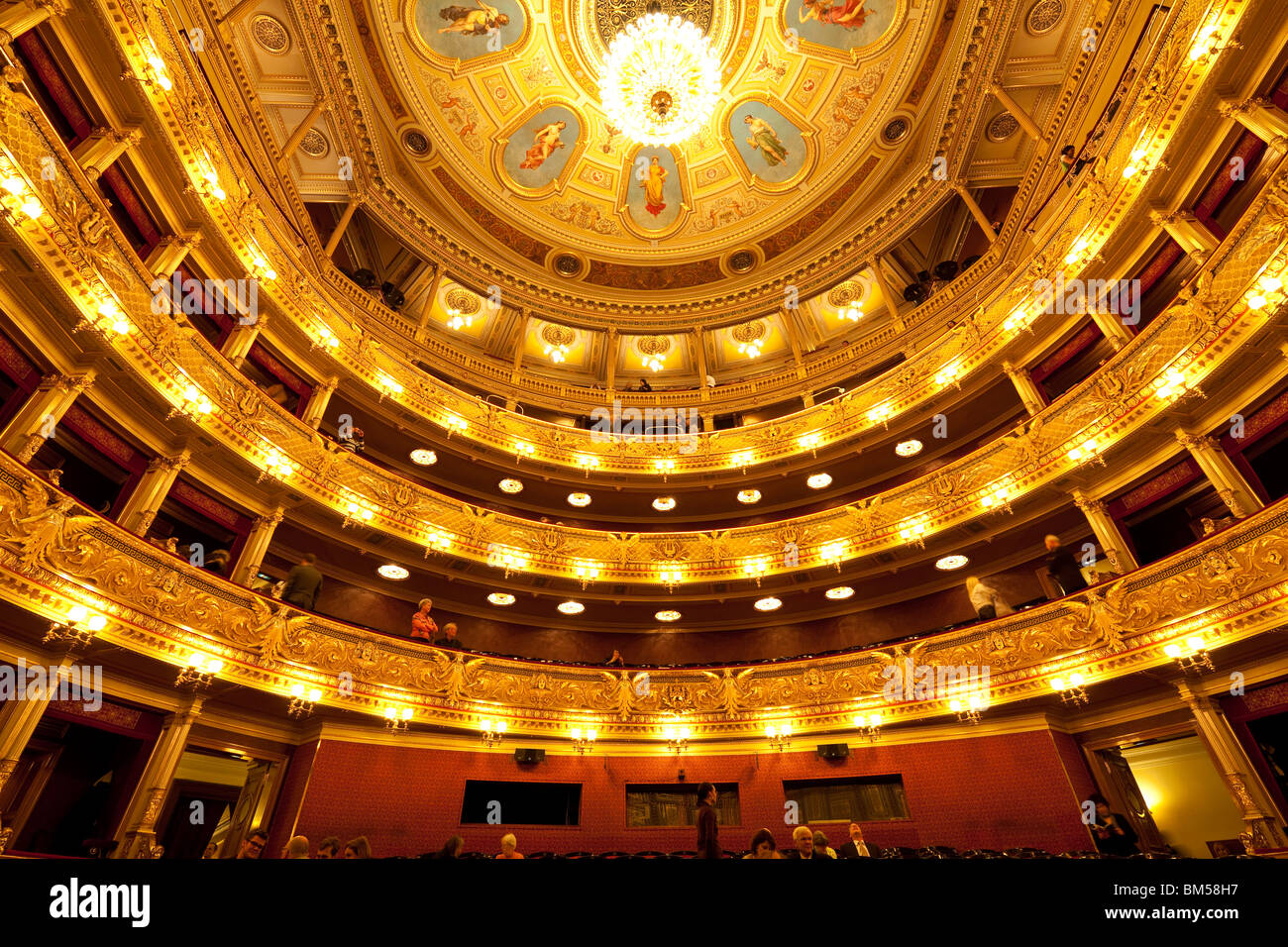 Nationaltheater (Národní Divadlo), Prag, Tschechische Republik Stockfoto