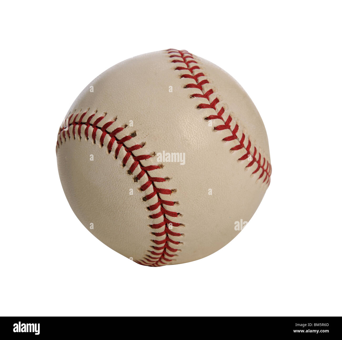 Baseball isoliert auf weißem Hintergrund - mit Beschneidungspfad Stockfoto