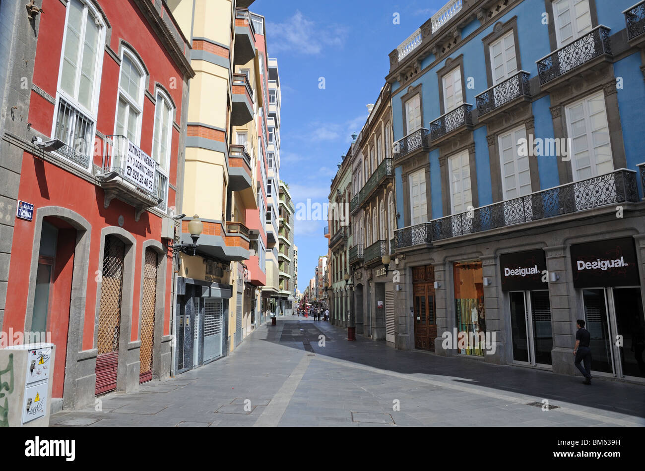 Calle Triana, Las Palmas de Gran Canaria, Spanien Stockfotografie - Alamy