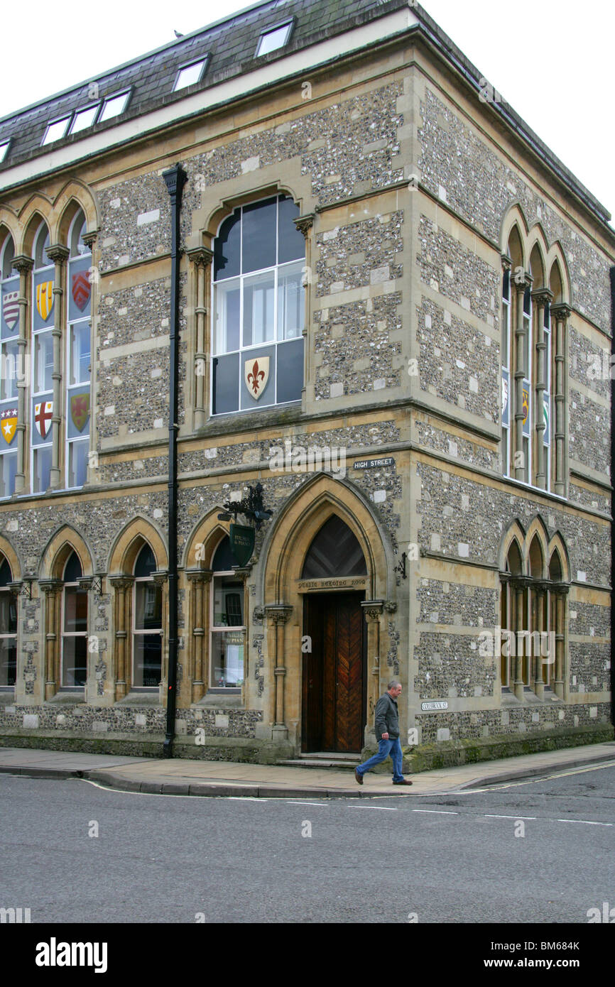 Der Zunftsaal, High Street, Winchester, Hampshire, UK Stockfoto