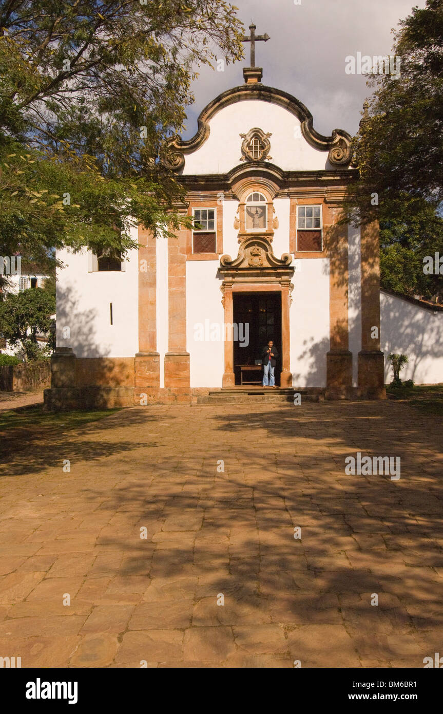 Nossa Senhora Rosario Kirche, Tiradentes, Bundesstaat Minas Gerais, Brasilien Stockfoto