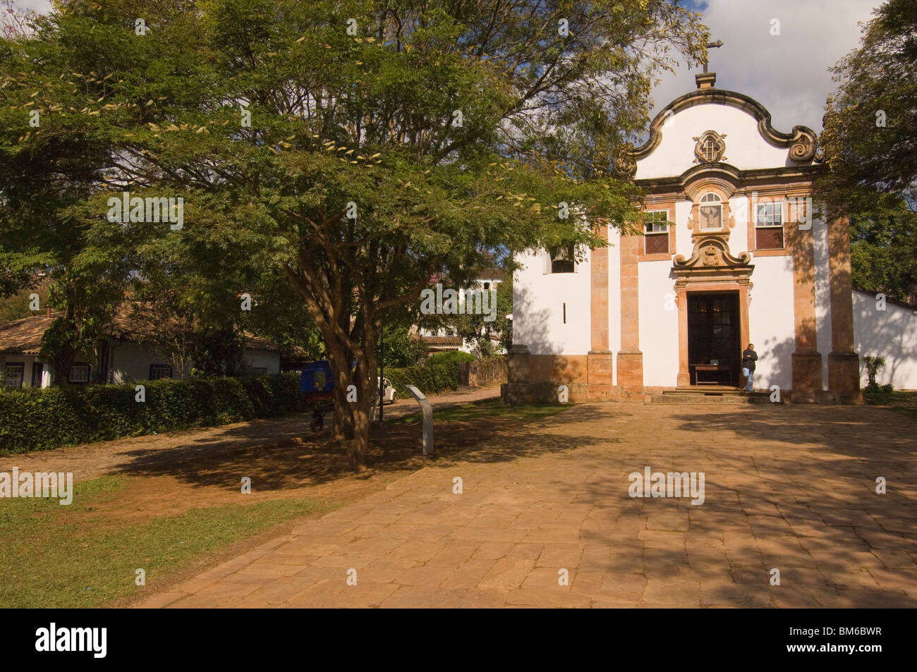 Nossa Senhora Rosario Kirche, Tiradentes, Bundesstaat Minas Gerais, Brasilien Stockfoto