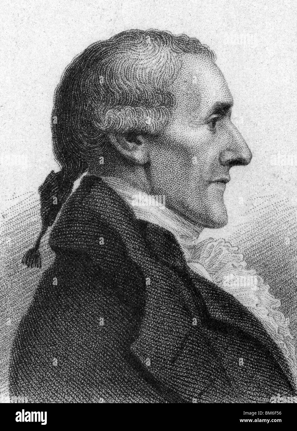 GRANVILLE SHARP (1735-1813) ein leidenschaftlicher Anhänger der Anti-Sklaverei-Bewegung Stockfoto