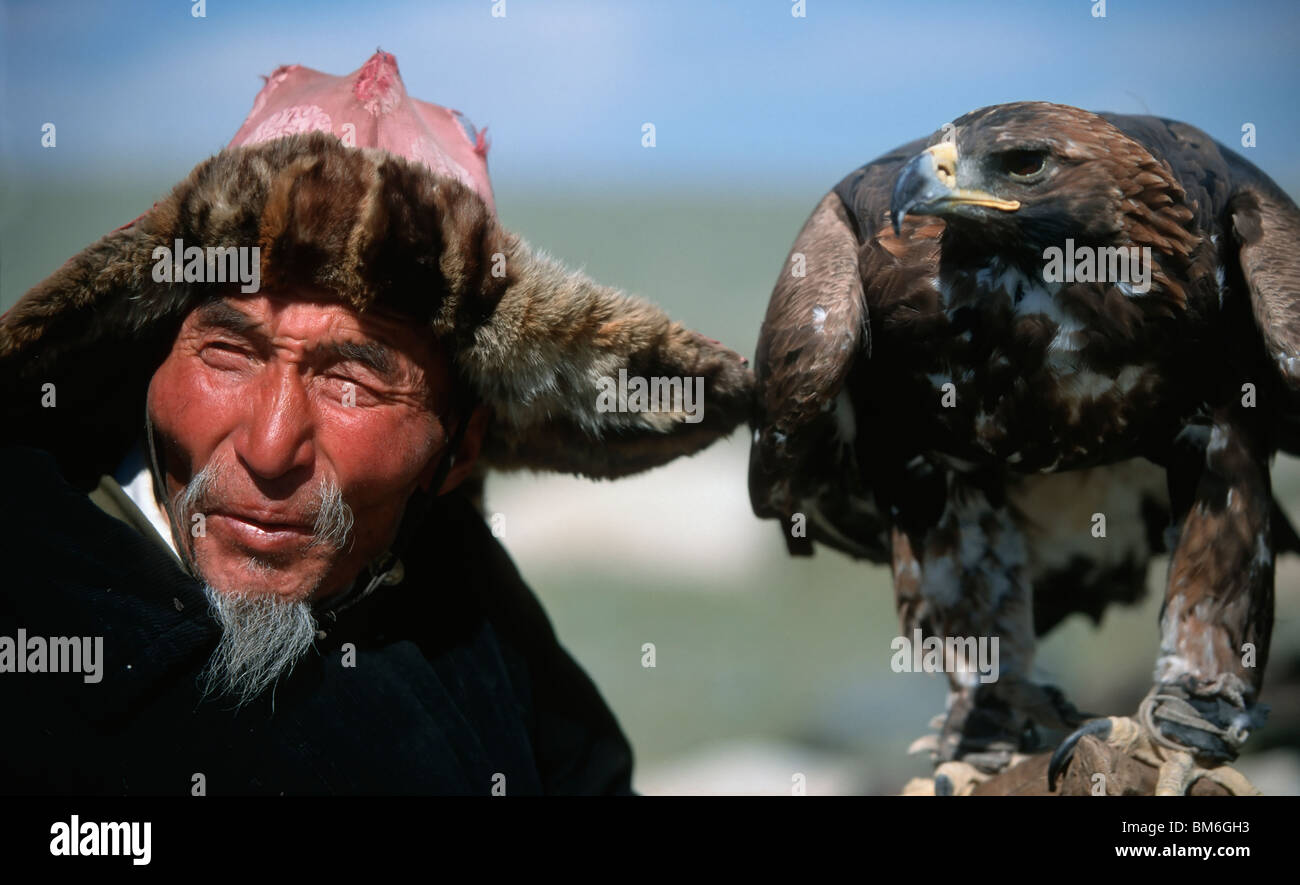 Golden Eagle Festival, Bayan Ölgii, Altai-Gebirge, Mongolei Stockfoto