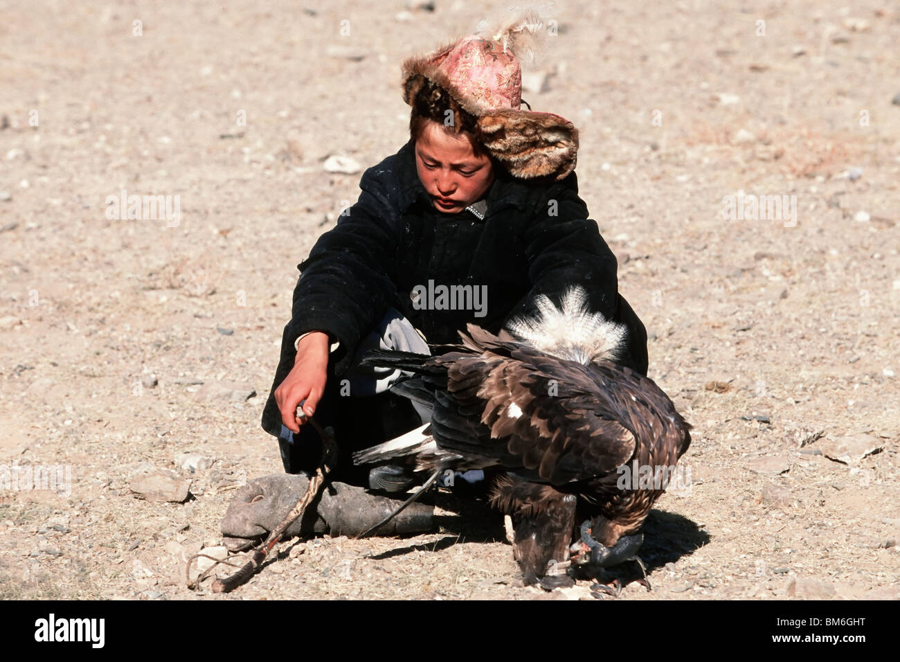 Golden Eagle Festival, Bayan Ölgii, Altai-Gebirge, Mongolei Stockfoto