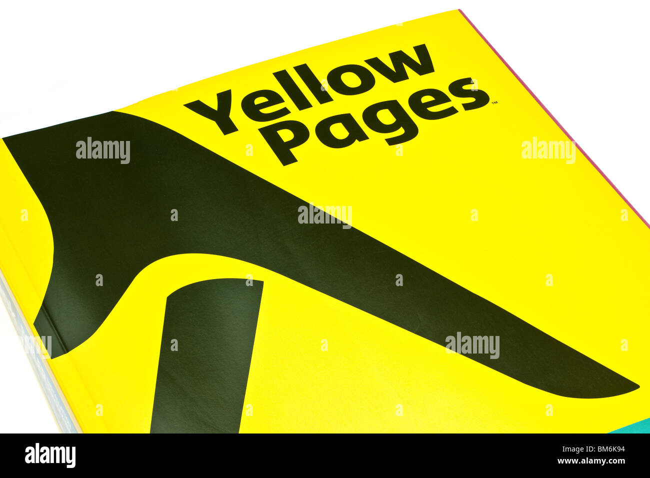 Gelbe Seiten Buch Stockfoto
