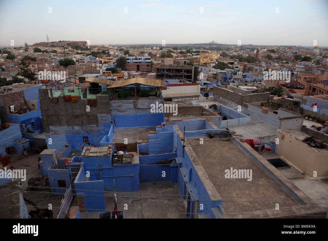 Ansicht von Jodhpur, bekannt als die blaue Stadt in Rajasthan, Indien. Stockfoto