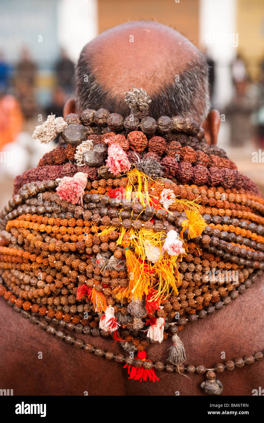 Ein Sadhu Porträt von hinten erschossen Stockfoto