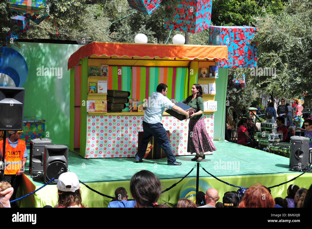 Israel, Haifa, städtische Theater spielen Kinderfest Stockfoto