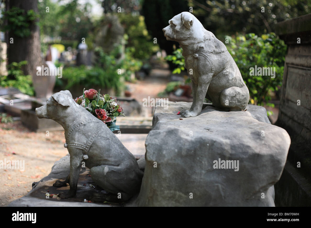 Cimetière des Chiens d'Asnières-Sur-Seine Frankreich Stockfoto