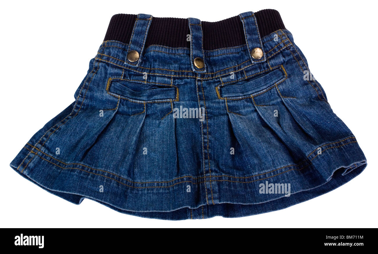 Nahaufnahme von einem Minirock Stockfoto