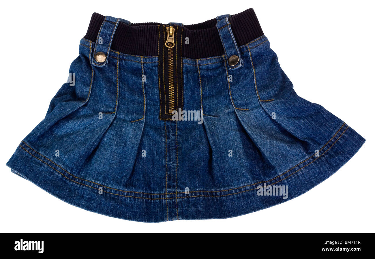 Nahaufnahme von einem Minirock Stockfoto