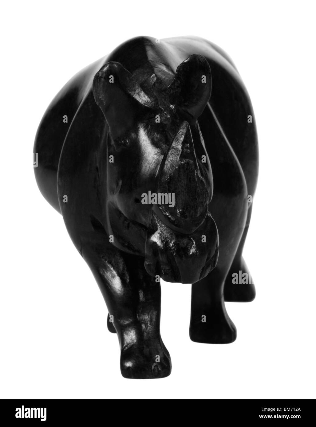 Nahaufnahme der Figur des Nashorns Stockfoto