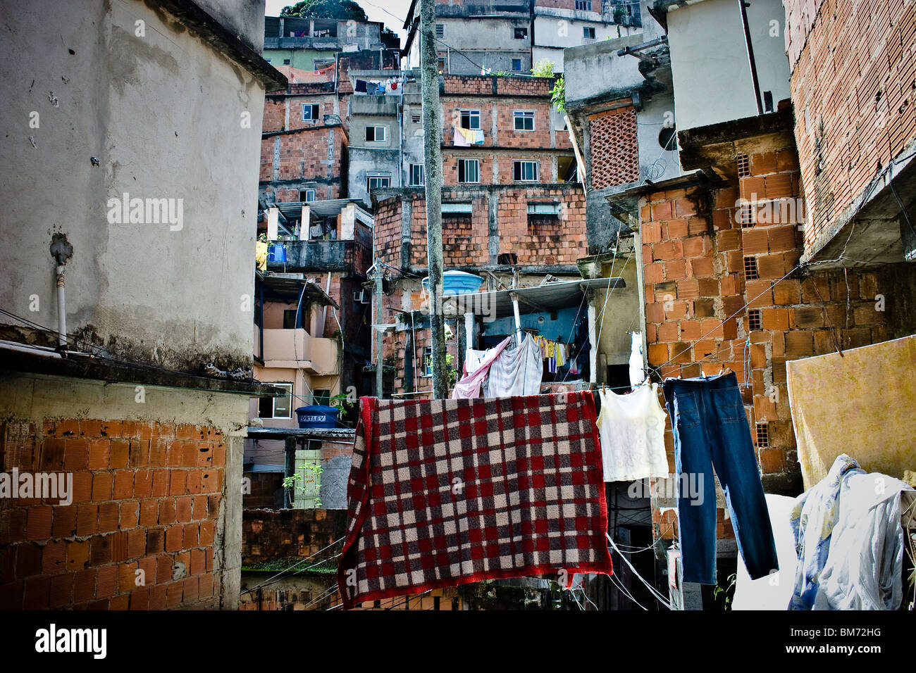 Favela da Rocinha, Rio De Janeiro, Brasilien. Stockfoto