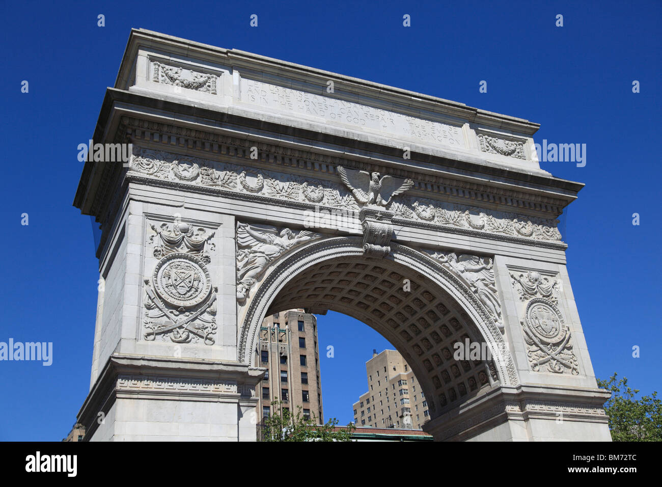 Washington Square Park, Washington Square Arch, Greenwich Village, West Village, Manhattan, New York City, USA Stockfoto