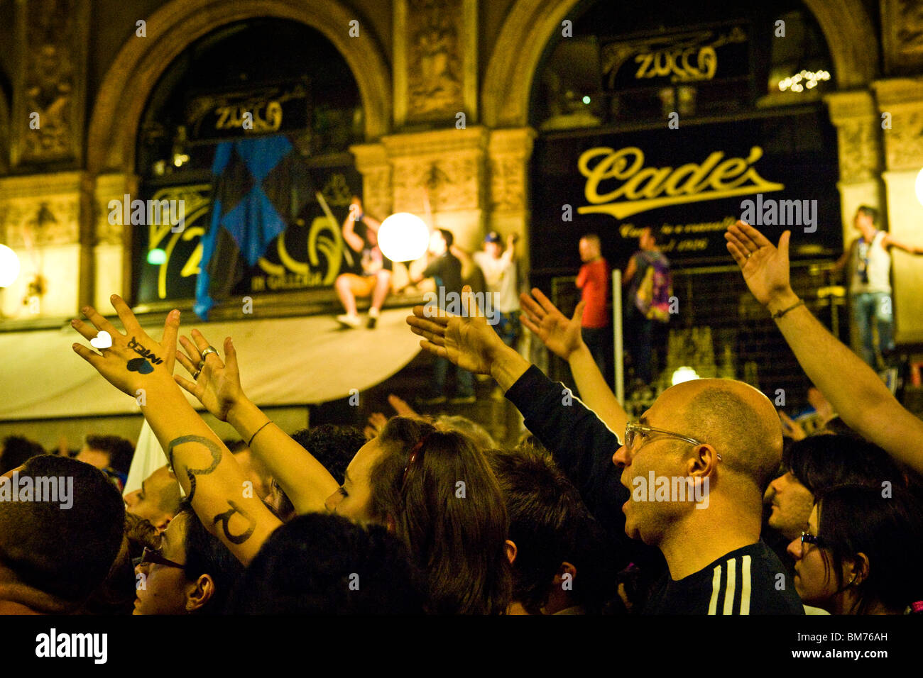 Letzte Fußball Mach Champions League Inter-Bayern Munchen, Domplatz, Mailand, Italien, 22.05.2010 Stockfoto