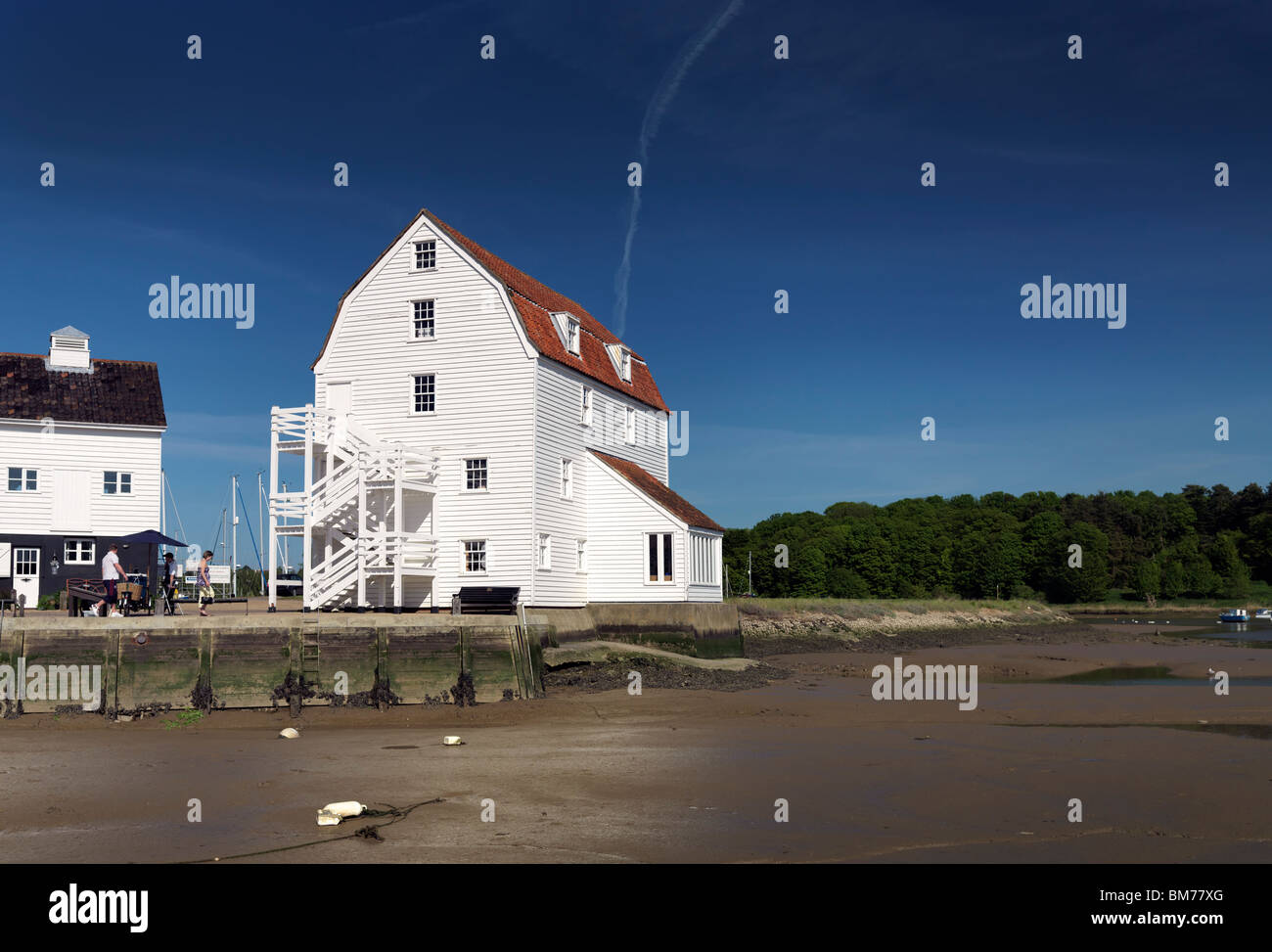 Gezeiten-Mühle bei Woodbridge am Fluss Deben Stockfoto