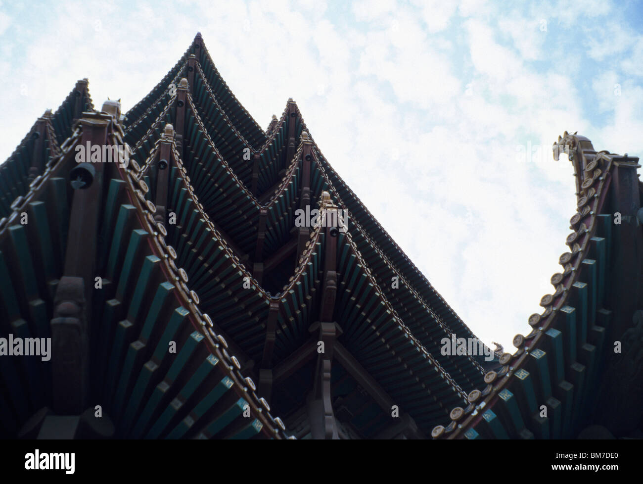 Detail des gelben Kranich-Turm, Huang He Lou, Wuhan, Provinz Hubei, China Stockfoto