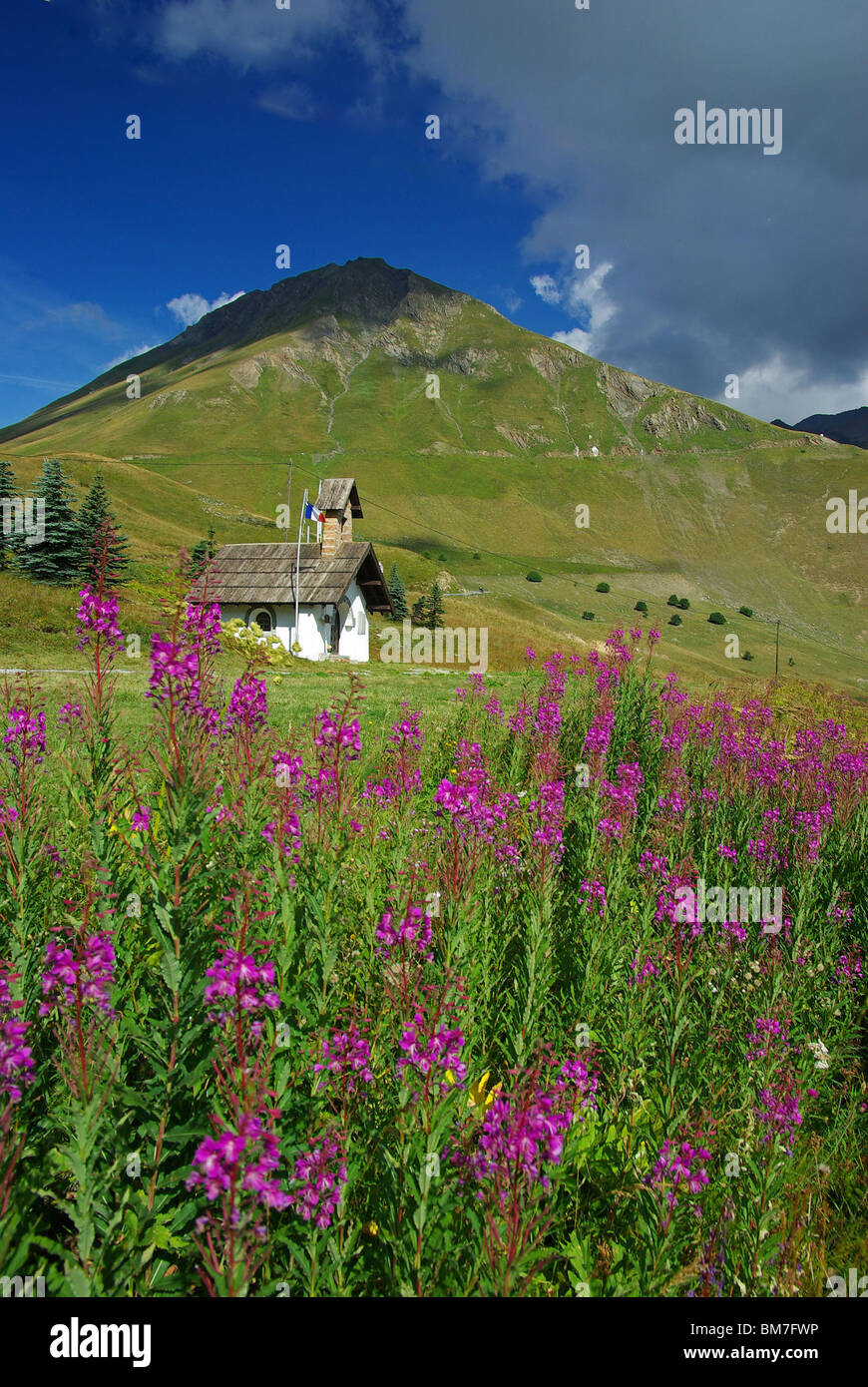 Gebirgspass Col du Lautaret (05) Stockfoto