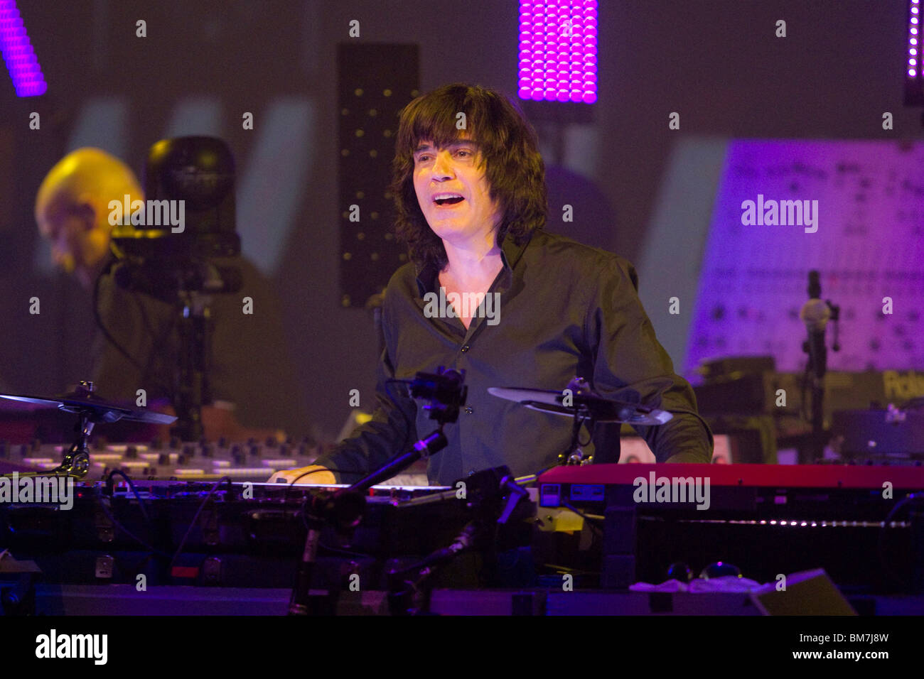 Jarre auf der Bühne (2010/03/21) Stockfoto