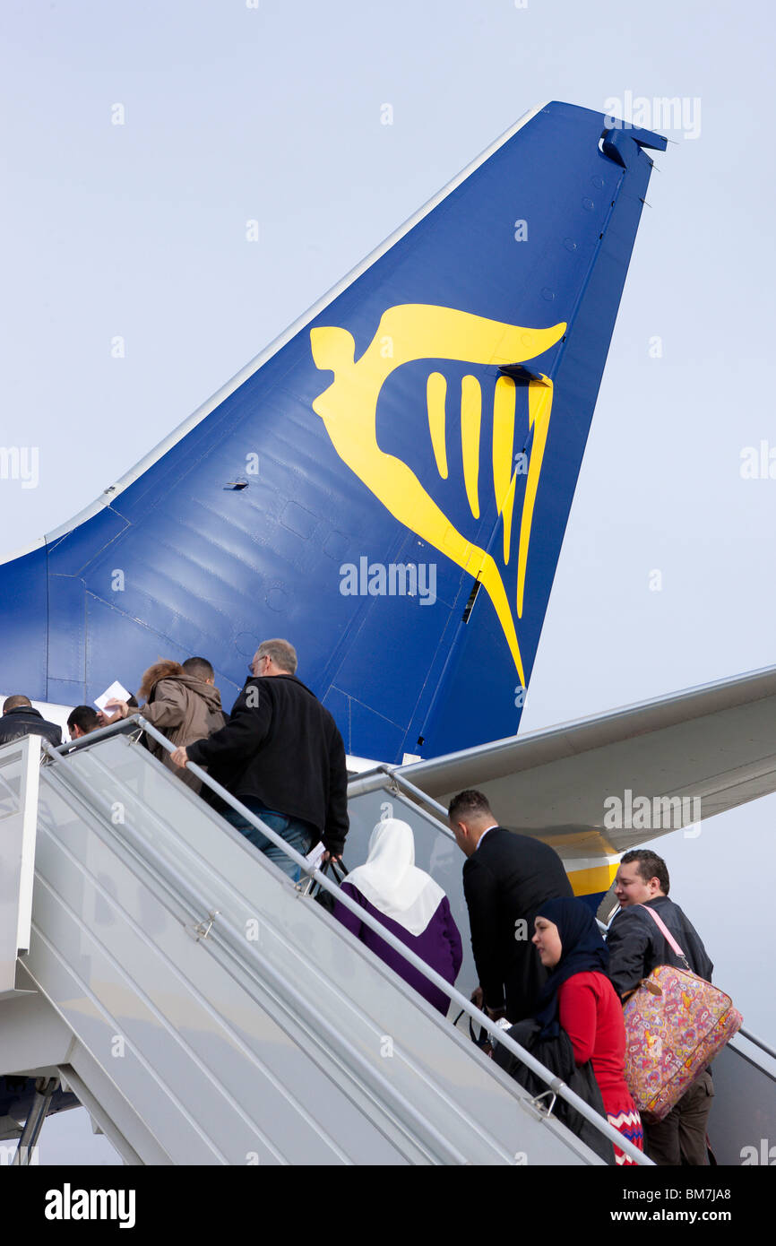 Low-cost Fluggesellschaft Ryan Air Stockfoto