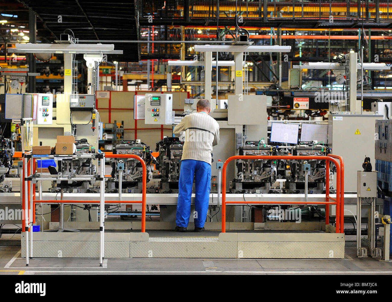 Automobilindustrie: Douvrin Motorenwerk Stockfoto