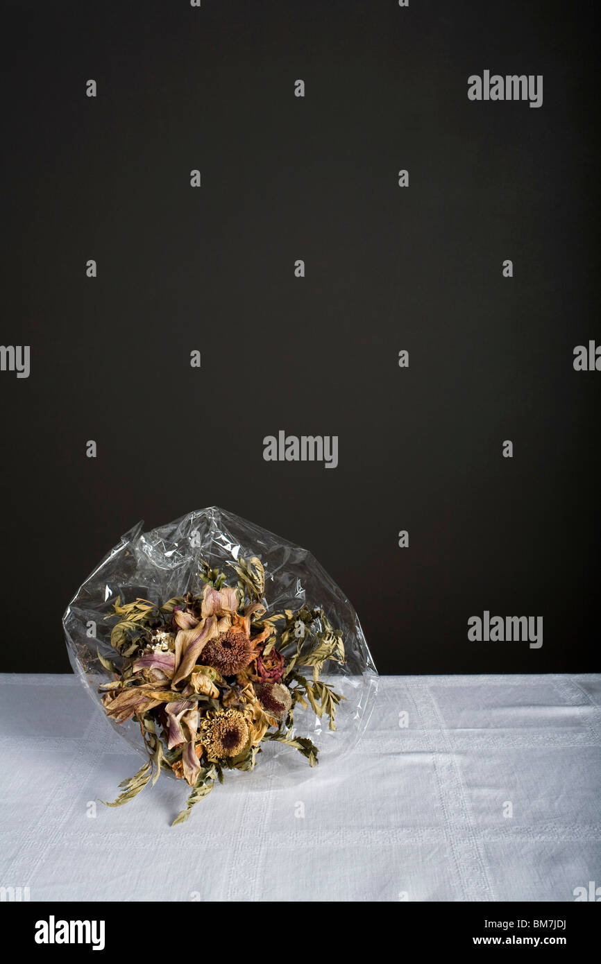 Ein Blumenstrauß tot Stockfoto