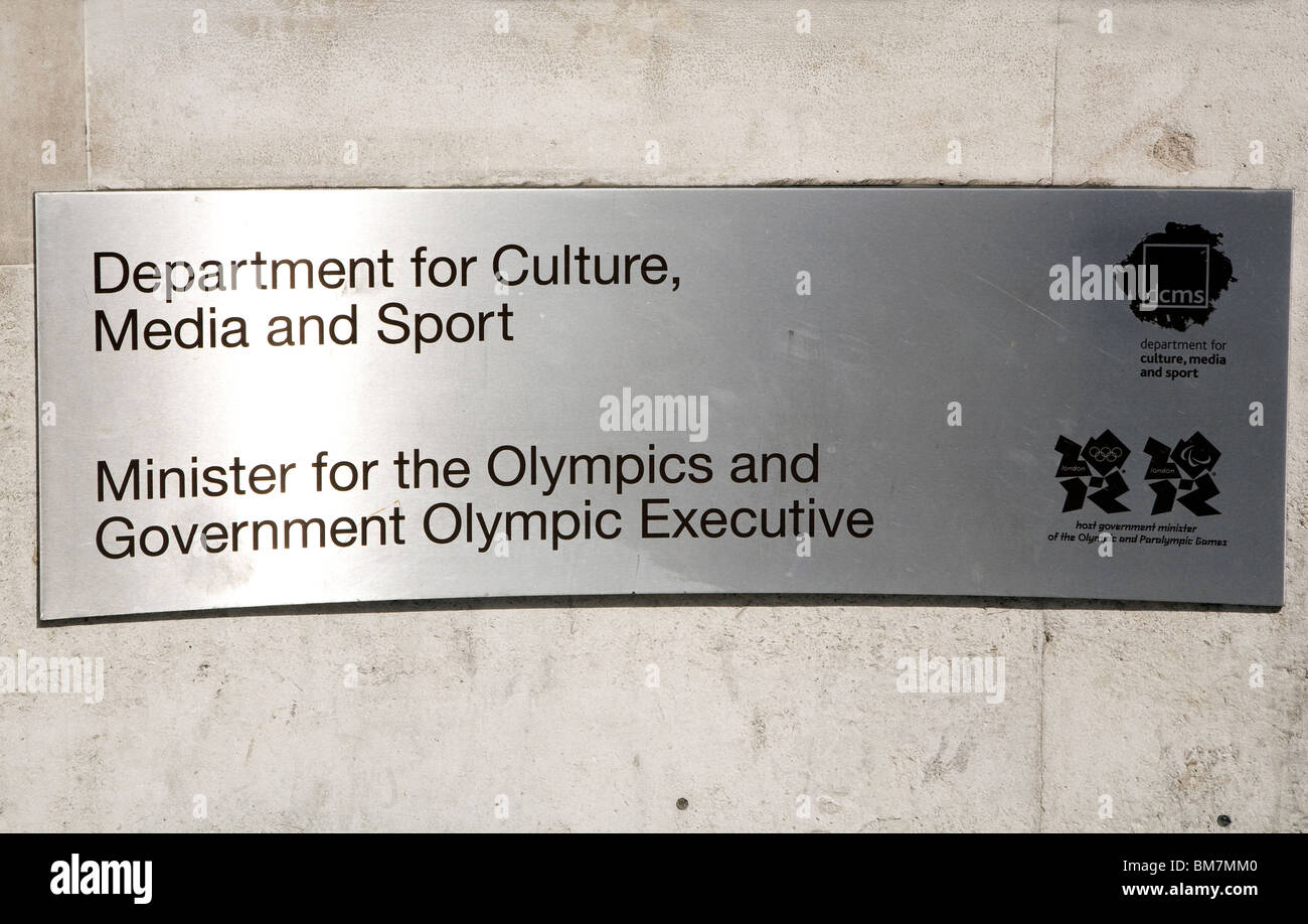 Abteilung für Kultur, Medien und Sport- und Minister für die Olympischen Spiele in London Stockfoto