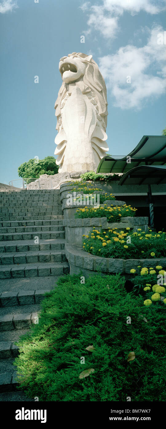 Merlion Sentosa Park Singapur Stockfoto