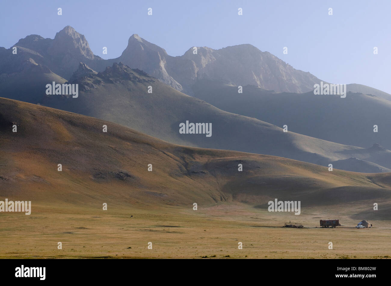 Berge von Sary Tash, Kirgisistan Stockfoto