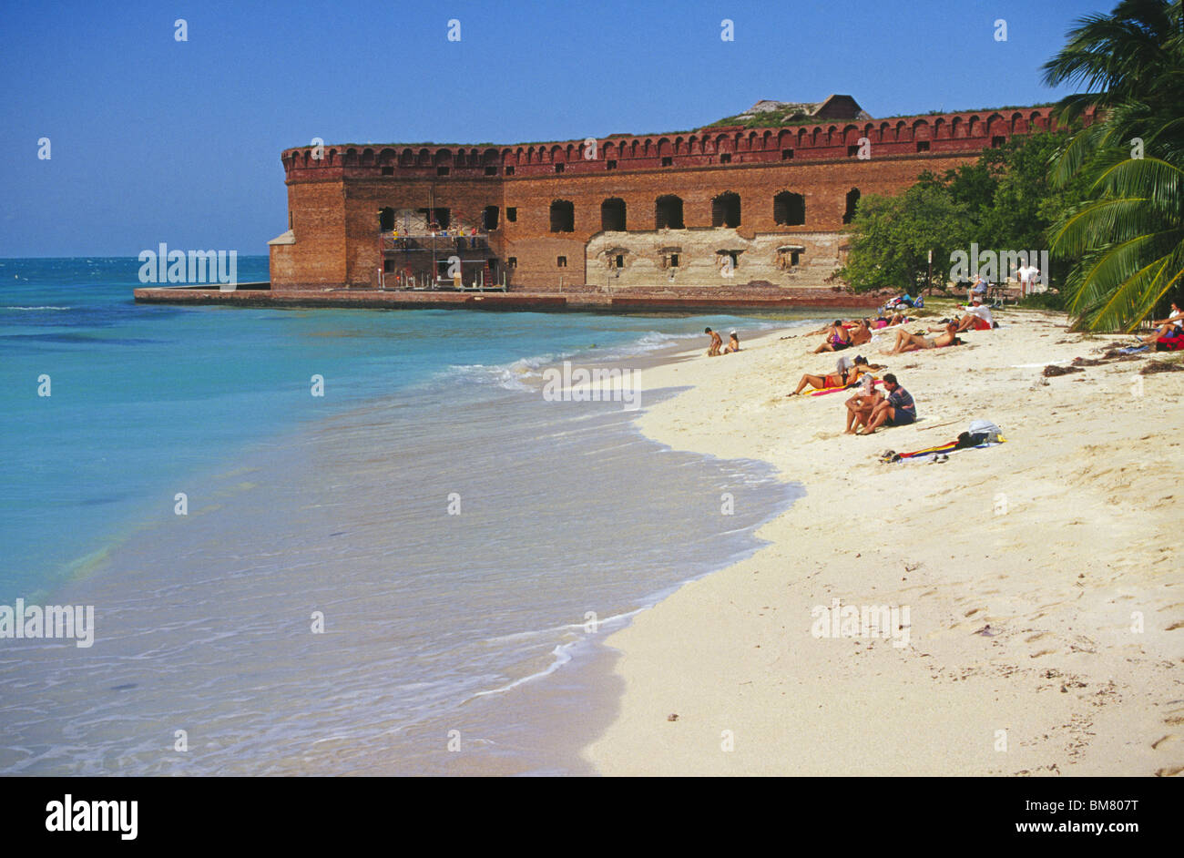 Fort Jefferson im Dry-Tortugas-Nationalpark, Florida Stockfoto