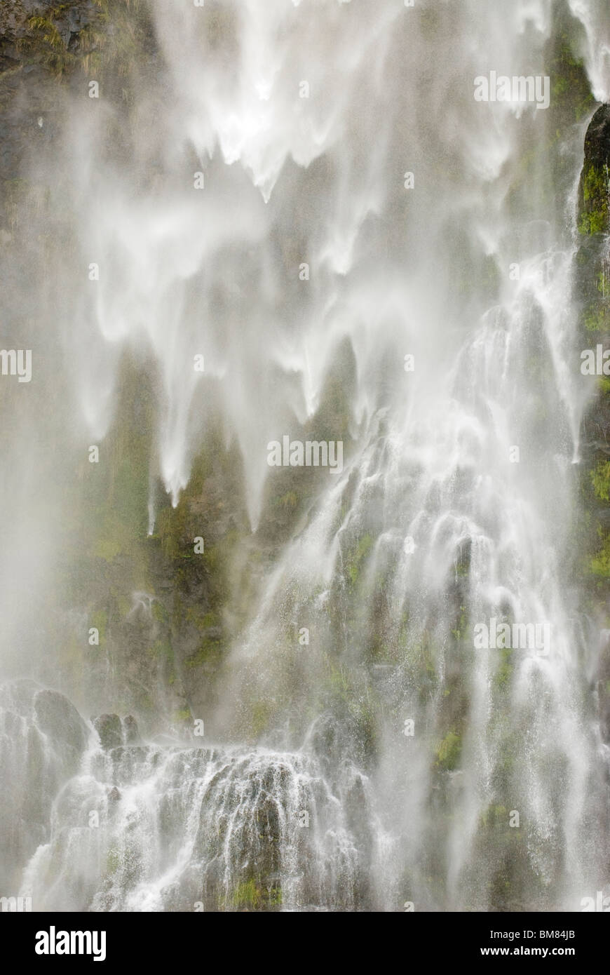 Wasserfall Landschaft Neuseeland Stockfoto