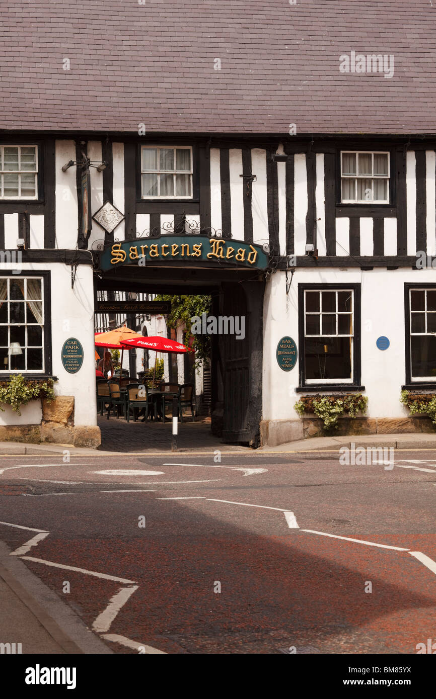 Das Saracens Head Public House, Southwell, Nottinghamshire. England Stockfoto